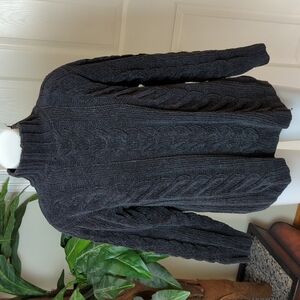 Talbots Petites Women's Hand Knit Cable Knit Pullover Sweater Size P (Small)